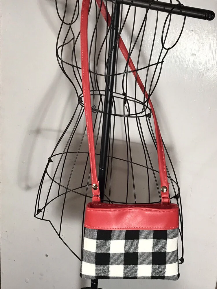 Kate spade buffalo plaid purse 2025